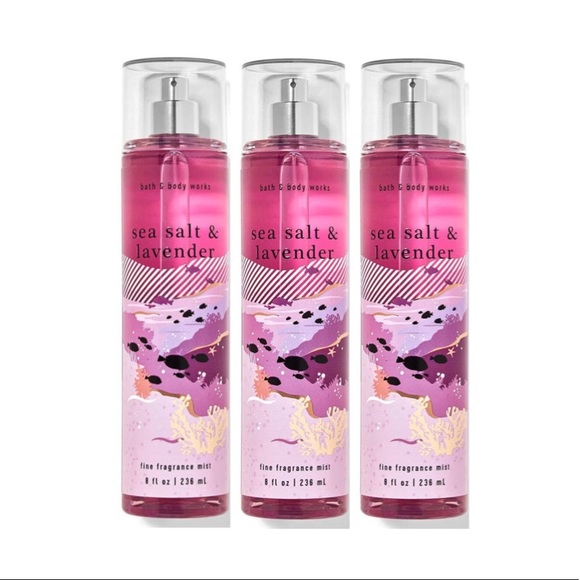 Bath & Body Works Other - 3-Bath and Body Works Sea Salt & Lavender 
Fine Fragrance Body Mist Spray
